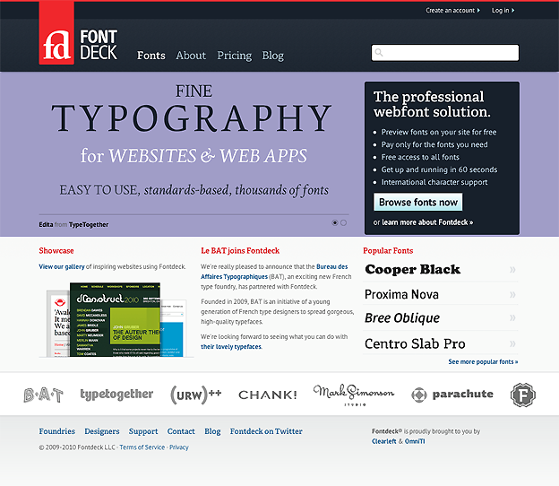 fontdeck-homepage.png Image: a screenshot of the http://fontdeck.com web site homepage taken December 2010.